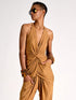 Jersey Twisted Top Bronze